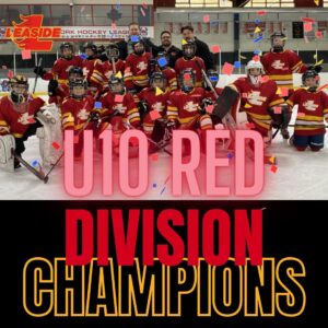 Leaside Flames U10 Red wins the 2023-24 Division Championship.