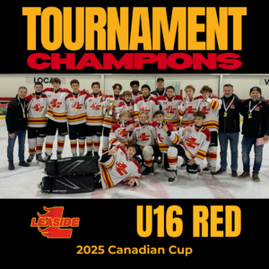 Leaside U16Red after winning the 2025 Canadian Cup tournament in Montreal