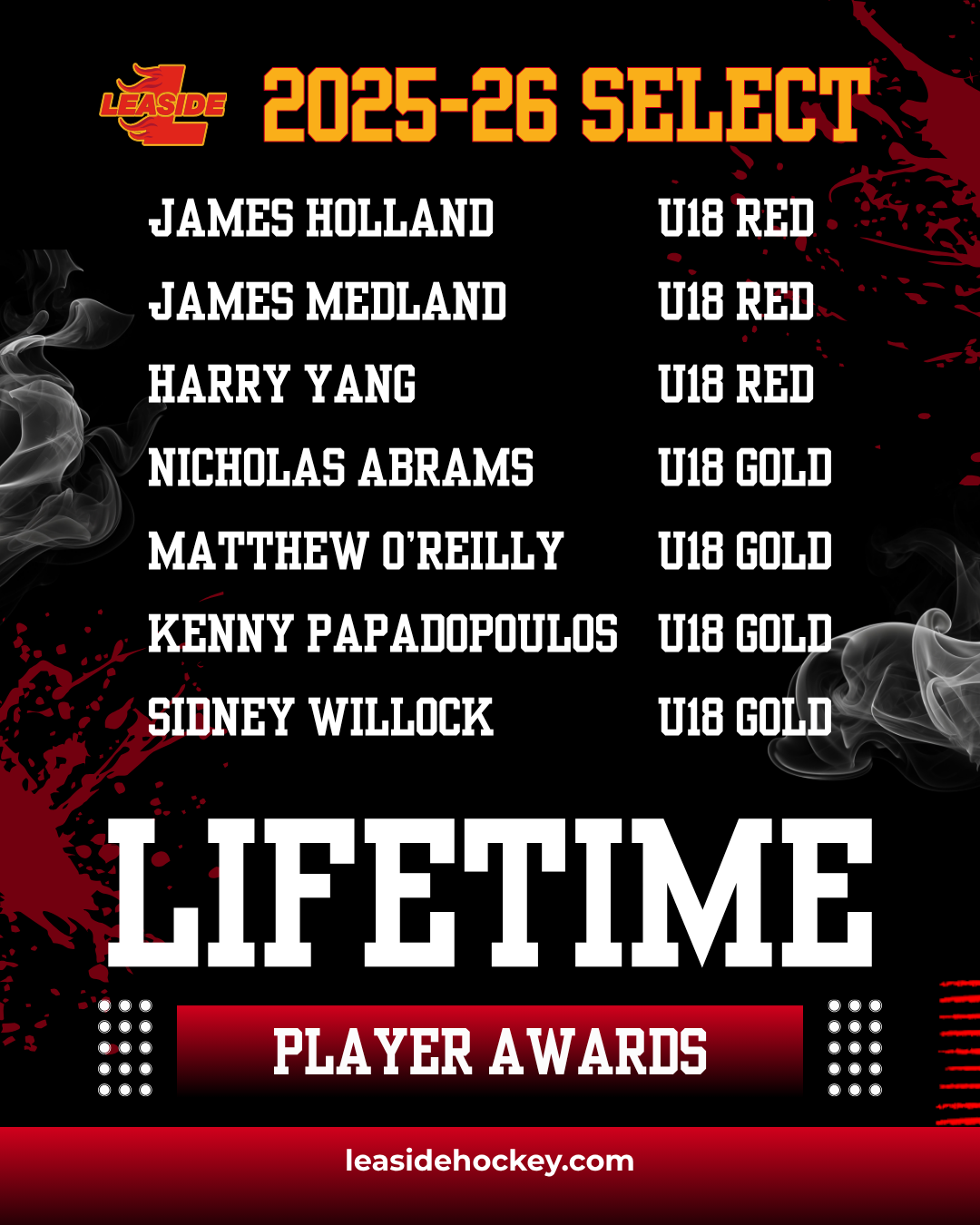LHA 2025-26 Lifetime Player Awards 2